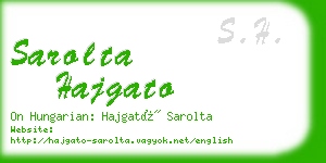 sarolta hajgato business card